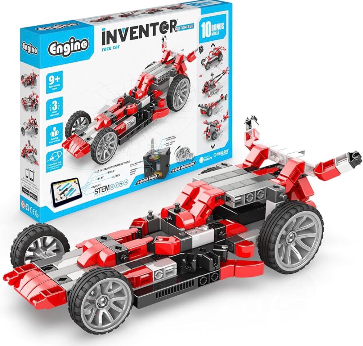 Engino Inventor Motorized Race Car (10 Models Set)