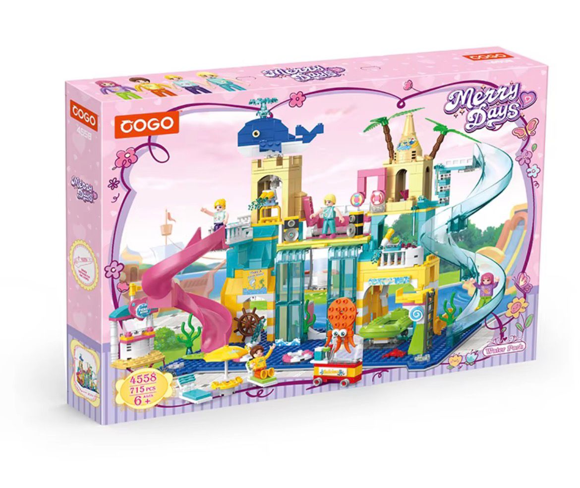 COGO Merry Days Water Park Building Block Set (715 Pcs)