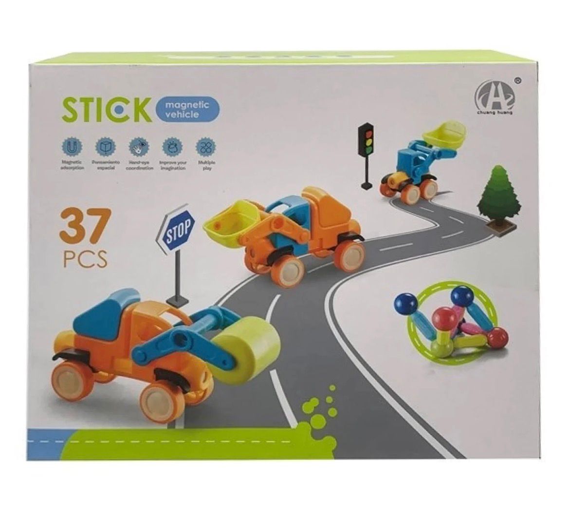 Stick magnetic vehicle