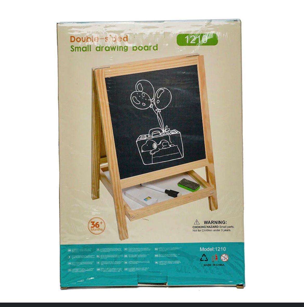Double Sided Drawing Board (Small) with Magnetic Letters & Numbers