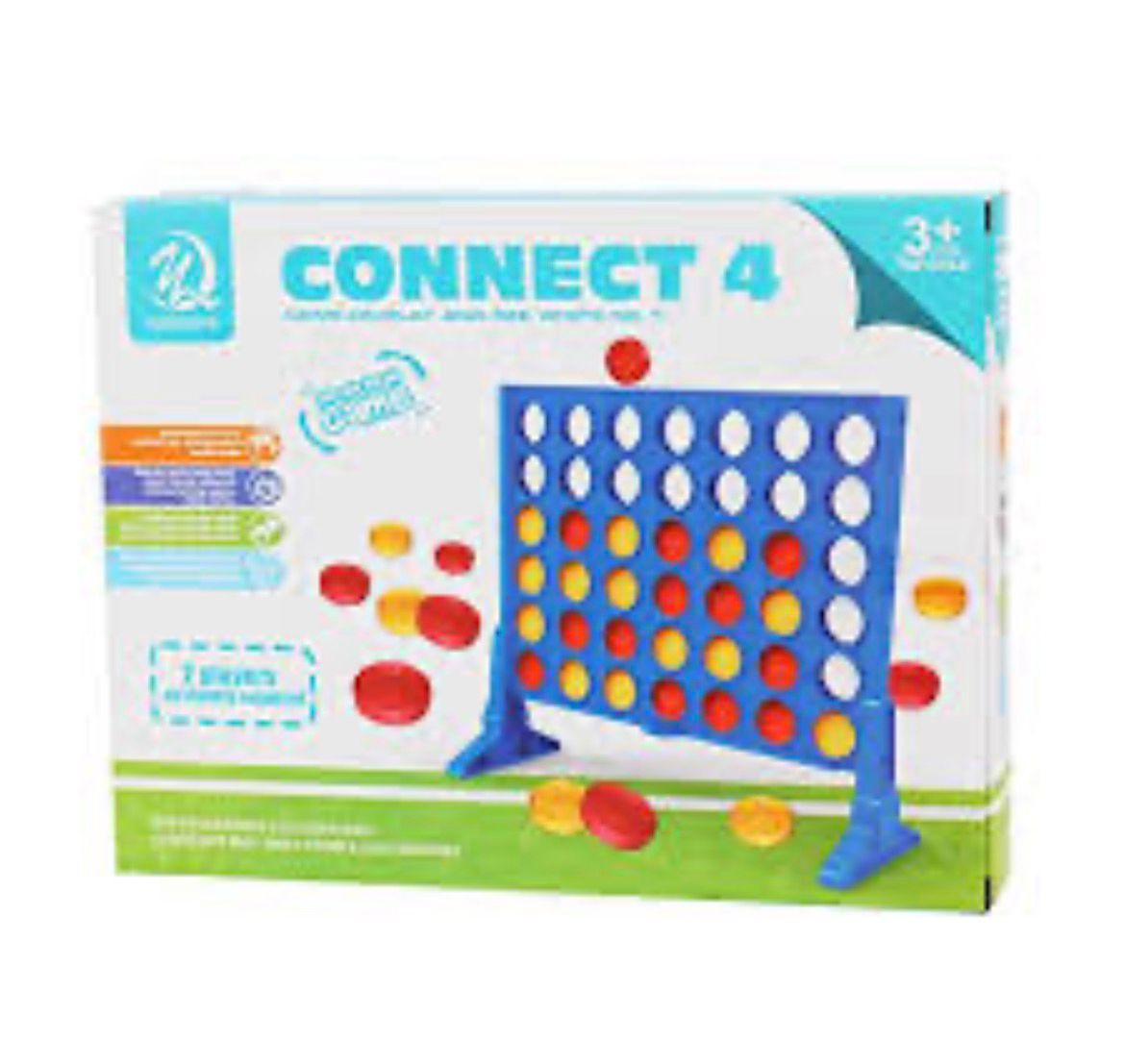 Connect 4 Classic Strategy Board Game - 2 Player Educational Toy