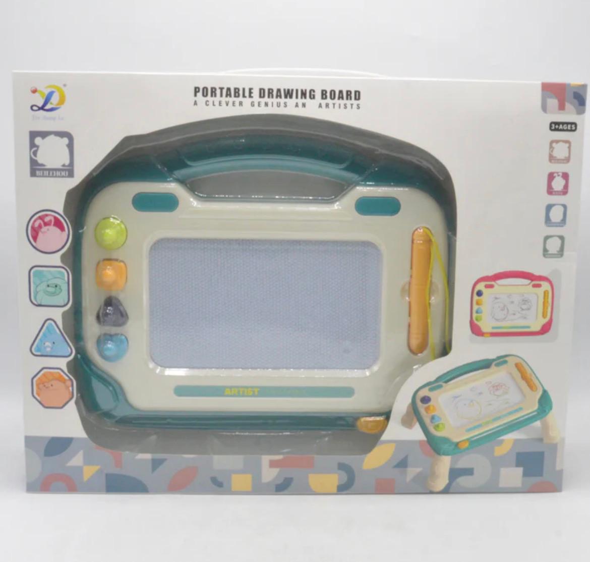 Portable Magnetic Drawing Board for Kids - Clever Genius Artist Set